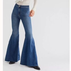 Free People Just Float On Flare Bell Bottom High Rise Jeans Size 27